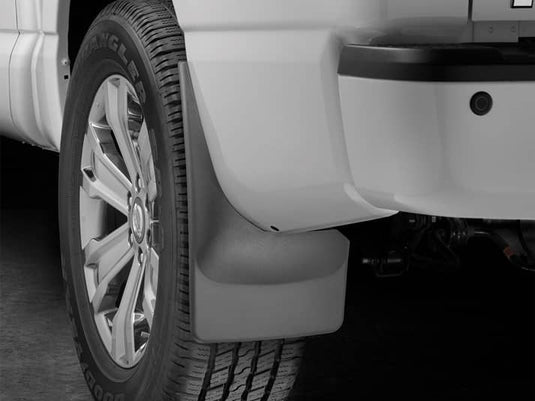WeatherTech No-Drill MudFlaps, Rear, Black, Without Fender Flares/Lip Molding - 2016-2024 Nissan Titan/Titan XD
