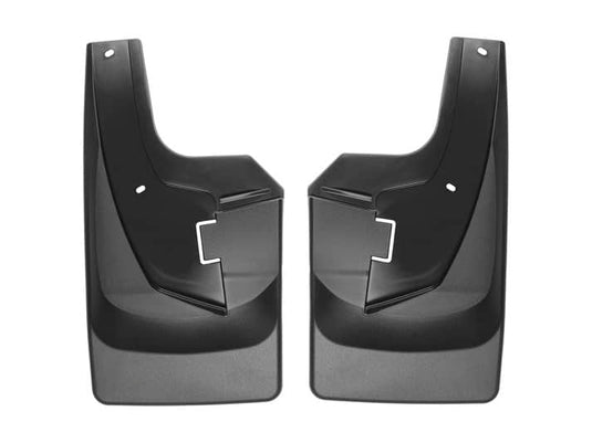 WeatherTech No-Drill MudFlaps, Rear, Black, With Single Rear Wheels, Without OE Flares - 2019-2026 Ram 2500/3500