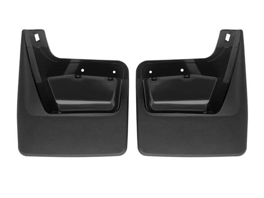 WeatherTech No-Drill MudFlaps, Rear, Black, Excluding AT4X - 2019-2026 GMC Sierra 1500