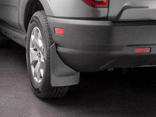 WeatherTech No-Drill MudFlaps, Rear, Black - 2021-2024 Ford Bronco Sport