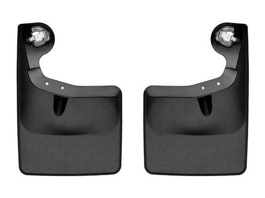 WeatherTech No-Drill MudFlaps, Rear, Black, Excluding Raptor - 2021-2026 Ford F-150