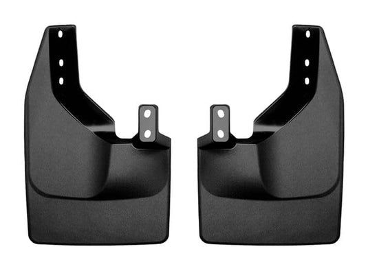 WeatherTech No-Drill MudFlaps, Rear, Black, Excluding Raptor, With 315 Tires - 2021-2025 Ford Bronco