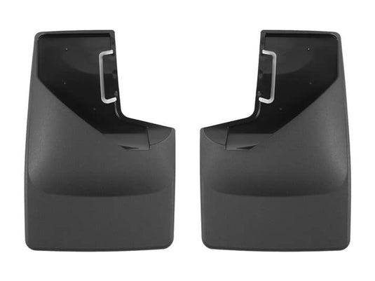 WeatherTech No-Drill MudFlaps, Rear, Black, Excluding Raptor, With 315 Tire Size - 2021-2025 Ford Bronco
