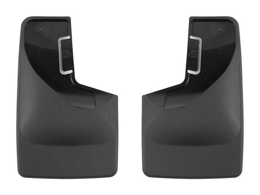WeatherTech No-Drill MudFlaps, Rear, Black, Without Tire Size 315