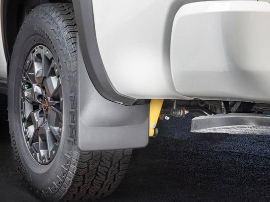 WeatherTech No-Drill MudFlaps, Rear, Black, PRO-4X or PRO-X - 2022-2026 Nissan Frontier