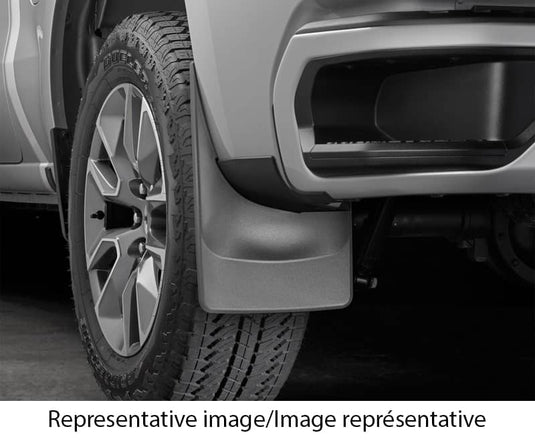 WeatherTech No-Drill MudFlaps, Rear, Black, Without Flares, Excluding RHO - 2025-2026 Ram 1500