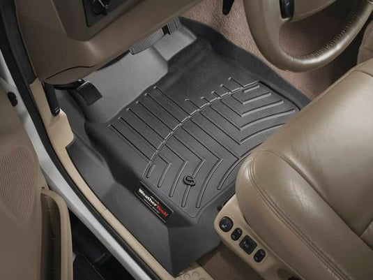 WeatherTech FloorLiner, Front, Black, Without 4x4 Floor Shifter - 1999-2007 Ford Excursion/F-250 Super Duty/F-350 Super Duty