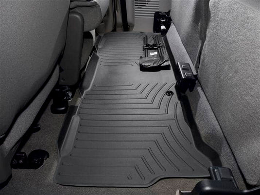 WeatherTech FloorLiner, Rear, Black, Extended Cab, Automatic Transmission - 1999-2010 Ford F-250 Super Duty/F-350 Super Duty