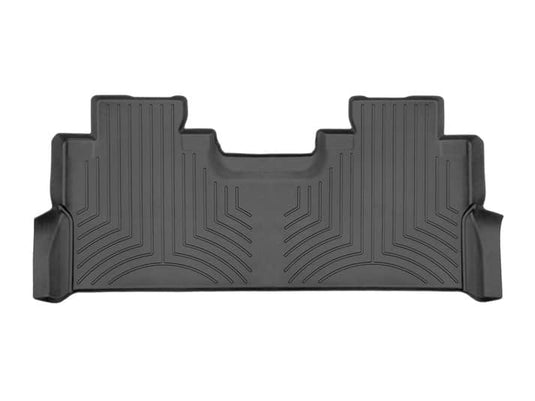 WeatherTech FloorLiner HP, Rear, Black, Crew Cab, With Front Bucket Seats and Fold Flat Storage - 2017-2022 Ford F-250 Super Duty/F-350 Super Duty