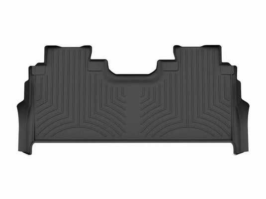 WeatherTech FloorLiner, Rear, Black, Crew Cab, With Front Bucket Seats Carpet Floor and Fold-flat Storage - 2023-2026 Ford F-250 Super Duty/F-350 Super Duty