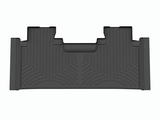 WeatherTech FloorLiner, Rear, Black, Vinyl Floor, Extended Cab, With Front Bucket Seats, With Mini Console - 2023-2026 Ford F-250 Super Duty/F-350 Super Duty