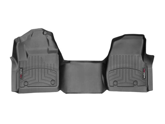 WeatherTech FloorLiner, Front Over-the-Hump, Black, Regular Cab, With Carpet Floor, Without 4x4 Floor Shifter - 2017-2022 Ford F-250 Super Duty/F-350 Super Duty