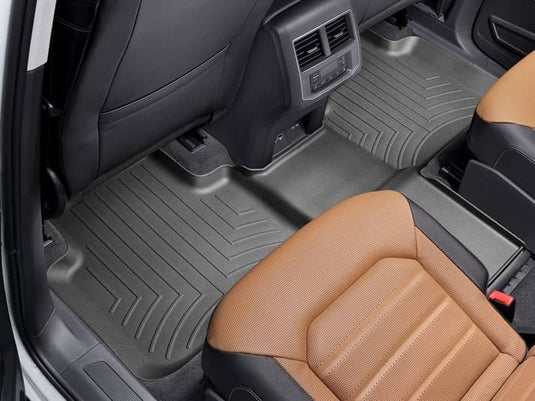 WeatherTech FloorLiner, Rear, Black, With Second Row Buckets - 2018-2026 Volkswagen Atlas