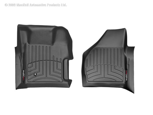 WeatherTech FloorLiner, Front, Black, Regular/Extended/Crew Cab, With 4x4 Floor Shifter - 2008-2010 Ford F-250 Super Duty/F-350 Super Duty