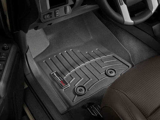 WeatherTech FloorLiner, Front, Black, Extended/Crew Cab, Automatic Transmission - 2018-2023 Toyota Tacoma