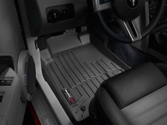 WeatherTech FloorLiner, Front, Black - 2005-2009 Ford Mustang