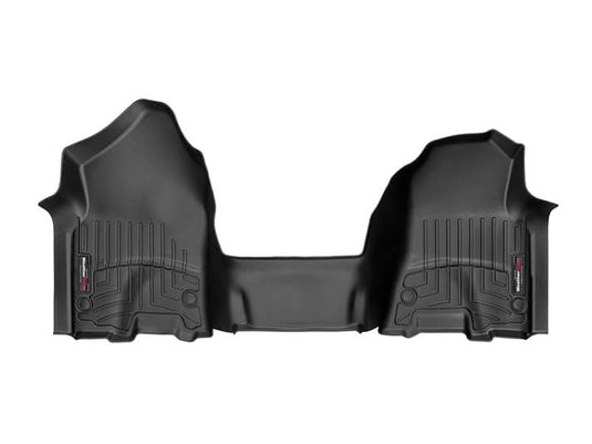 WeatherTech FloorLiner, Front Over-the-Hump, Black, Extended/Crew Cab, With Front Bench Seat - 2019-2024 Ram 1500