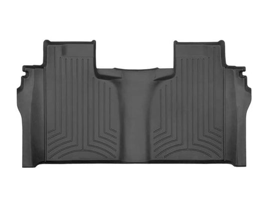 WeatherTech FloorLiner HP, Rear, Black, Crew Cab, With Front Bucket Seats and Underseat Storage Box - 2019-2026 Chevrolet Silverado 1500 & more