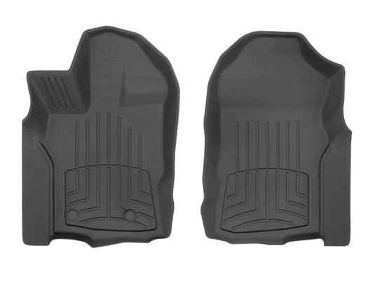 WeatherTech FloorLiner HP, Front, Black, Extended/Crew Cab - 2020-2023 Ford Ranger