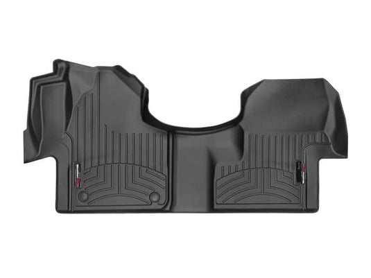 WeatherTech FloorLiner, Front Over-the-Hump, Black, Without Floor Air Duct - 2019-2026 Mercedes-Benz Sprinter 1500/Sprinter 2500/Sprinter 3500/Sprinter 4500