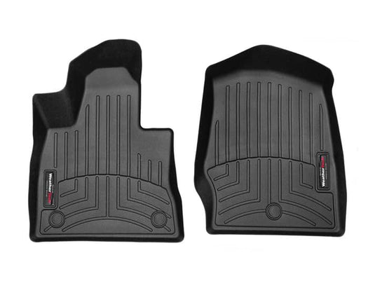 WeatherTech FloorLiner, Front, Black, With Passenger Side Retention - 2020-2021 Ford Explorer