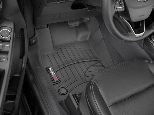 WeatherTech FloorLiner, Front, Black, With Passenger Side Retention, Excluding Hybrid - 2020-2021 Ford Escape