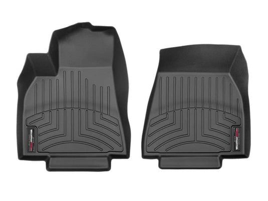 WeatherTech FloorLiner, Front, Black, With Original Seat Bracket Mount - 2020 Tesla Model Y