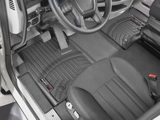 WeatherTech FloorLiner, Front, Black, Vinyl Floor - 2013-2026 Kenworth T680/T880, Peterbilt 567/579