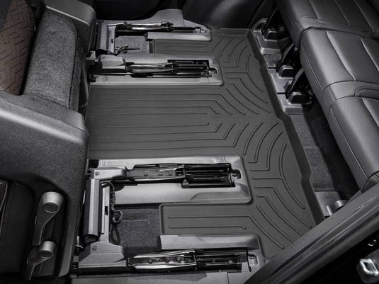 WeatherTech FloorLiner HP, 3rd Row, Black, With Second Row Buckets - 2021-2026 Cadillac Escalade/Escalade-V, Chevrolet Tahoe, GMC Yukon