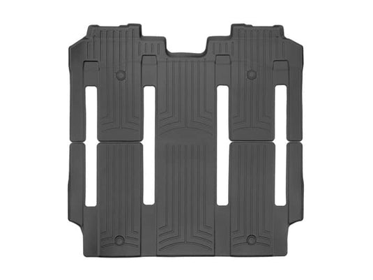 WeatherTech FloorLiner, 2nd & 3rd Row, Black, 7 Passenger, With Second Row Bucket Seats - 2021-2026 Toyota Sienna
