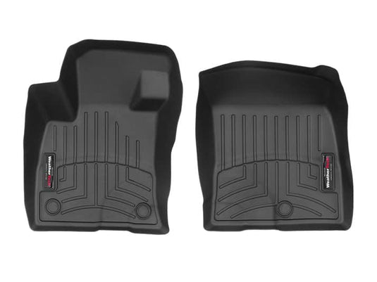 WeatherTech FloorLiner, Front, Black, With Carpeted Floor, Excluding Hybrid - 2021-2024 Ford Bronco Sport/Maverick