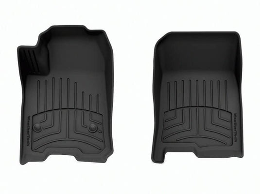 WeatherTech FloorLiner HP, Front, Black, Crew Cab, With Carpeted Floor - 2023-2026 Chevrolet Colorado, GMC Canyon