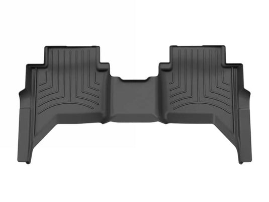 WeatherTech FloorLiner HP, Rear, Black, Crew Cab, With Carpet Floor - 2024-2026 Ford Ranger