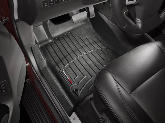 WeatherTech FloorLiner, Front, Black, With 2 Posts on Drivers Side Floor - 2008-2015 INFINITI QX56, Nissan Armada/Titan