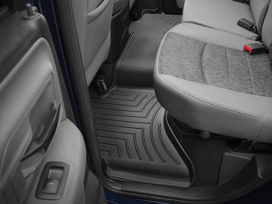 WeatherTech FloorLiner, Rear, Black, Extended Cab - 2009-2024 Dodge/Ram 1500/1500 Classic