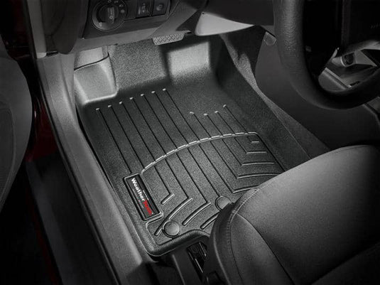 WeatherTech FloorLiner, Front, Black, With Dual Floor Posts - 2010-2012 Ford Fusion, Lincoln MKZ, Mercury Milan