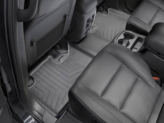 WeatherTech FloorLiner, Rear, Black, With Second Row Buckets - 2011-2026 Dodge Durango