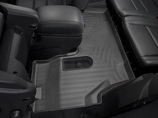 WeatherTech FloorLiner, 3rd Row, Black, With Second Row Buckets - 2011-2026 Dodge Durango
