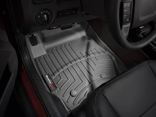 WeatherTech FloorLiner, Front, Black, With Dual Floor Posts - 2010-2012 Ford Escape, Mazda Tribute, Mercury Mariner