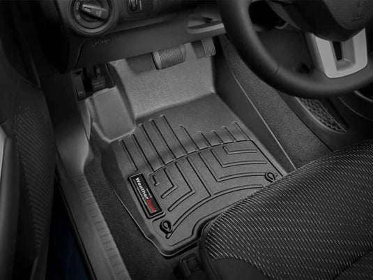 WeatherTech FloorLiner, Front, Black, With Dual Floor Hooks - 2011-2020 Dodge Journey
