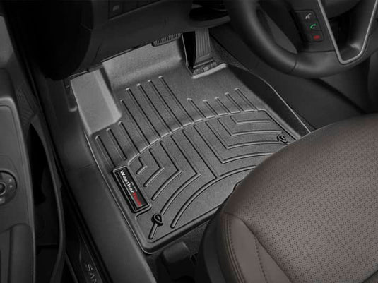 WeatherTech FloorLiner, Front, Black - 2013-2018 Hyundai Santa Fe Sport/Santa Fe XL
