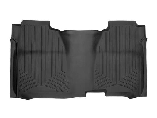 WeatherTech FloorLiner HP, Rear, Black, Crew Cab, Extends Under Rear Seat for Full Coverage - 2014-2019 Chevrolet Silverado 1500/Silverado 2500 HD & more