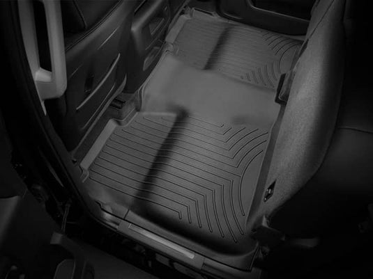 WeatherTech FloorLiner, Rear, Black, Crew Cab, Extends Under Rear Seat for Full Coverage - 2014-2019 Chevrolet Silverado 1500/Silverado 2500 HD & more