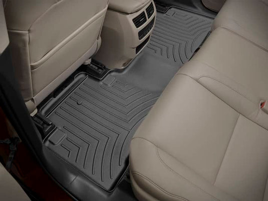 WeatherTech FloorLiner, Rear, Black, Non Hybrid - 2014-2020 Acura MDX