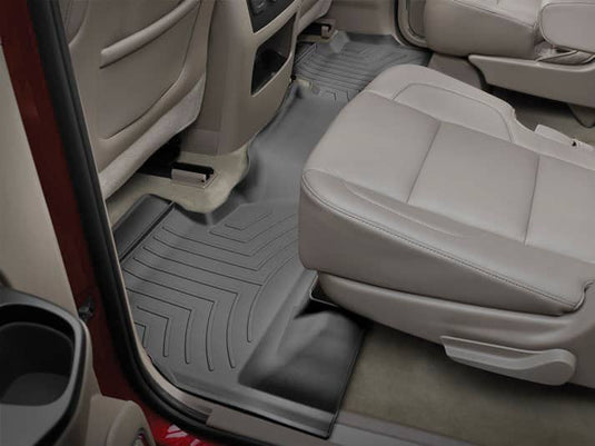 WeatherTech FloorLiner, Rear, Black, With Second Row Bench - 2015-2020 Chevrolet Suburban, GMC Yukon XL