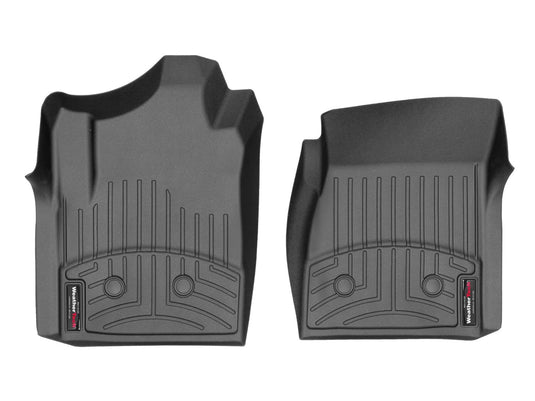 WeatherTech FloorLiner, Front, Black, Vinyl Floor, Regular Cab, Without Floor Shifter - 2014-2019 Chevrolet Silverado 1500/Silverado 2500 HD & more