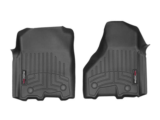 WeatherTech FloorLiner, Front, Black, Vinyl Floor, Crew Cab - 2012-2024 Ram 1500/1500 Classic/2500/3500