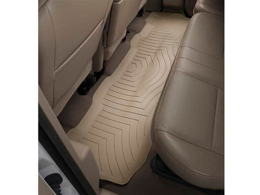 WeatherTech FloorLiner, Rear, Tan, Crew Cab, Automatic Transmission - 1999-2010 Ford F-250 Super Duty/F-350 Super Duty