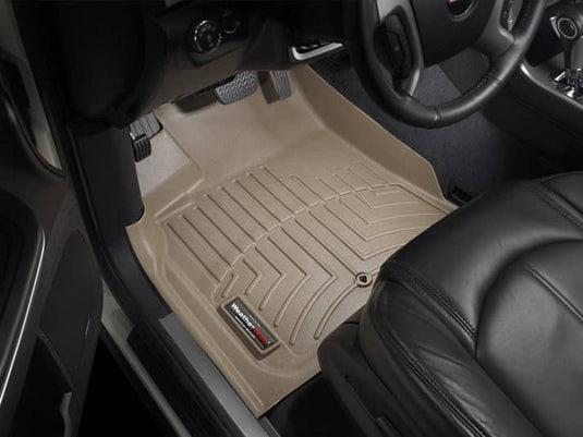 WeatherTech FloorLiner, Front, Tan - 2007-2017 Buick Enclave, Chevrolet Traverse, GMC Acadia/Acadia Limited, Saturn Outlook