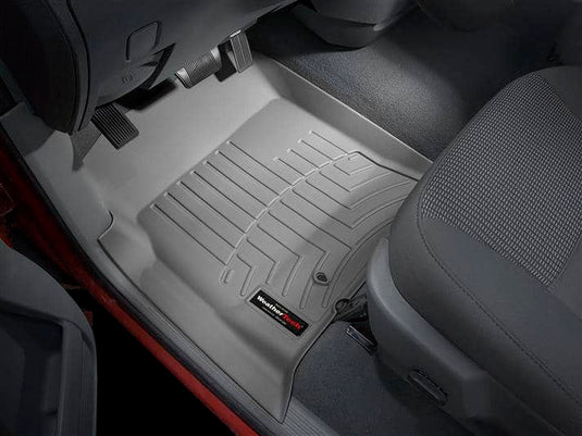 WeatherTech FloorLiner, Front, Grey, Regular/Crew/Mega Cab, 4WD, Automatic Transmission - 2002-2009 Dodge Ram 1500/Ram 2500/Ram 3500